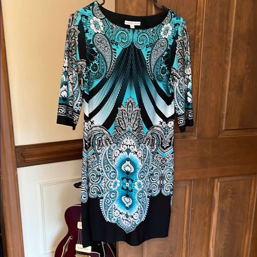 Charming Knee-Length Paisley Dress, barely worn.